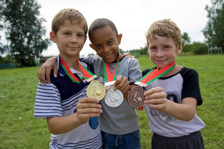 Награждение детей спортсменов