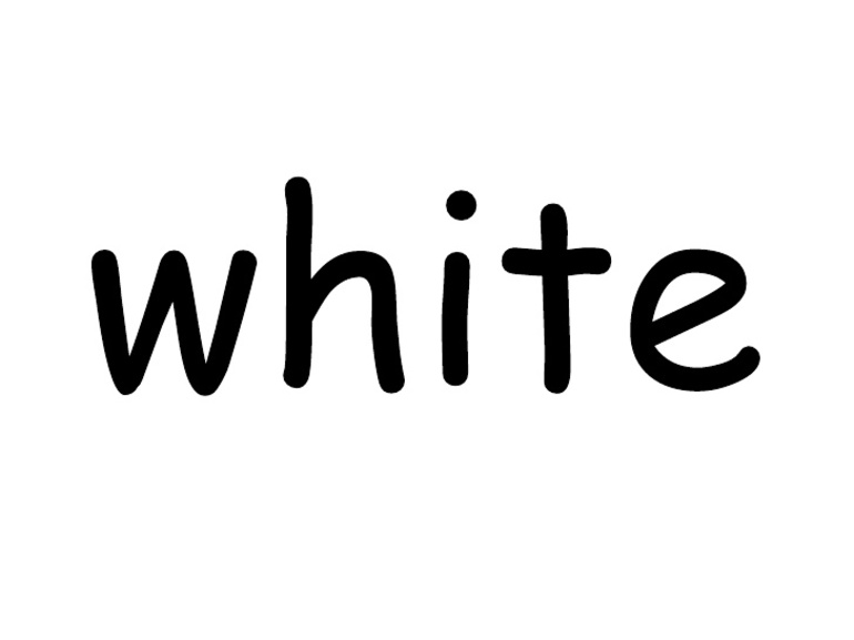 White слово