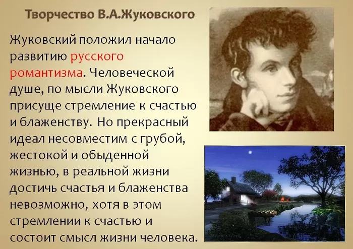 Творчество Жуковского Творчество Жуковского