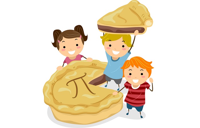 Дети согласованно делят пирог