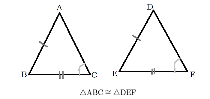 Как написать подобие треугольников