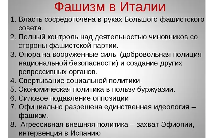 Зарождение фашизма в Италии Зарождение фашизма в Италии