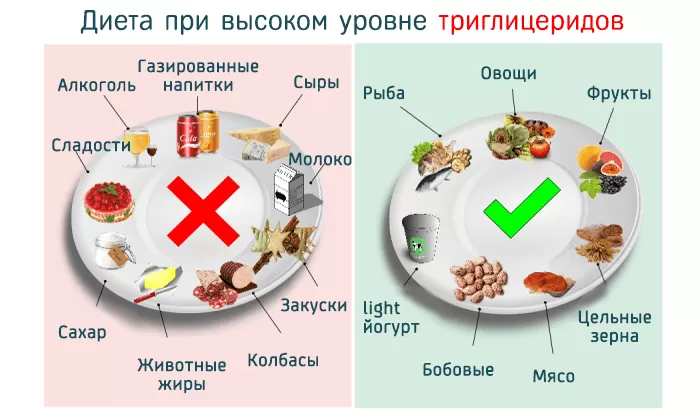 Диета при высоком уровне триглицеридов Диета при высоком уровне триглицеридов