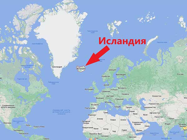 острова зарубежной европы на карте