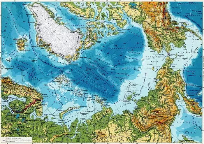 Арктика на карте Арктика на карте