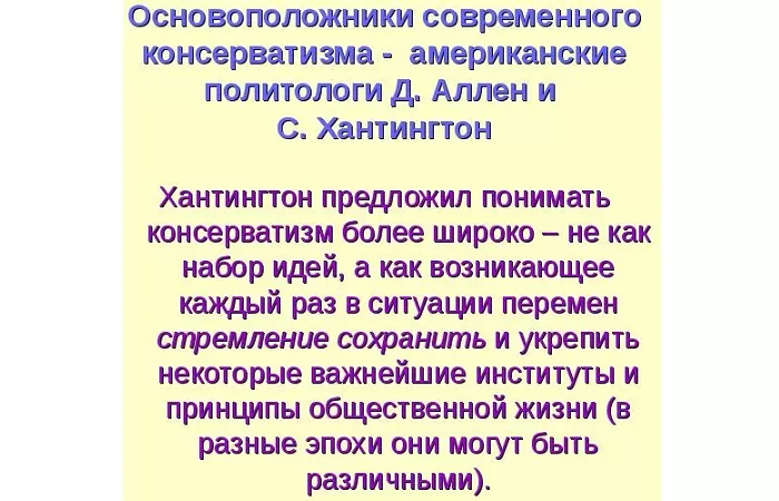 Современный консерватизм Современный консерватизм