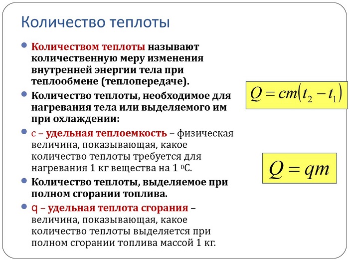 Количество теплоты