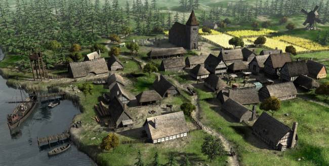 Деревня в Средние века