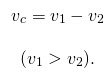 Формула расчета движения при сближении