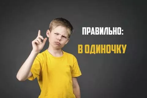 В одиночку как пишется-2.jpg В одиночку или водиночку