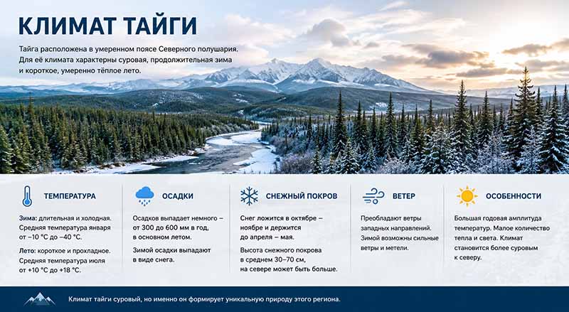 Климат тайги-1.jpg природный климат тайги