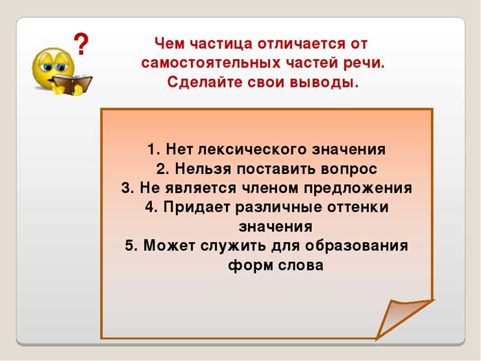 частицы 7 класс русский язык правила