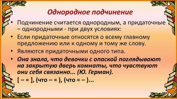 Сложноподчинённое предложение с однородным подчинением придаточных Сложноподчинённое предложение с однородным подчинением придаточных