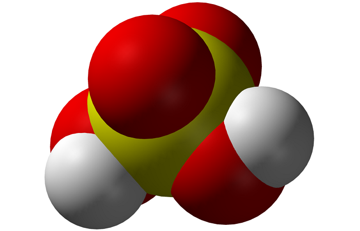 Молекула серной кислоты