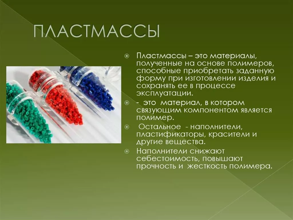 пластмассами называются