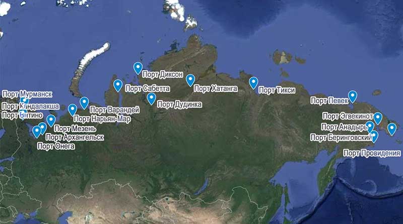 северные морские порты россии