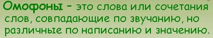 Что такое омофоны Что такое омофоны