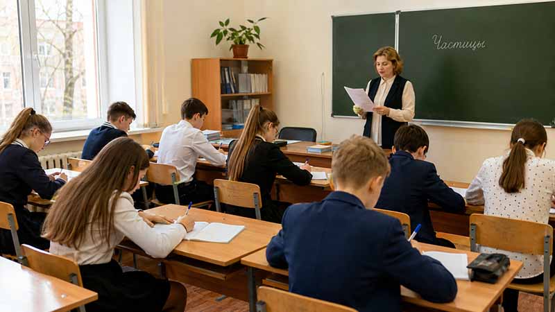 правописание частиц диктант