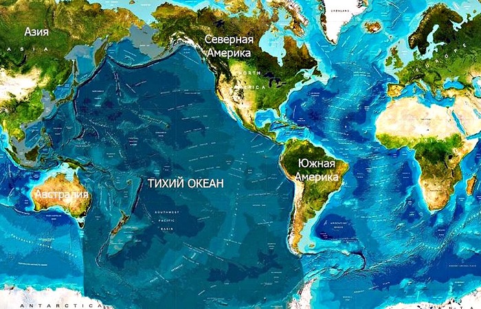 Географическое положение Тихого океана