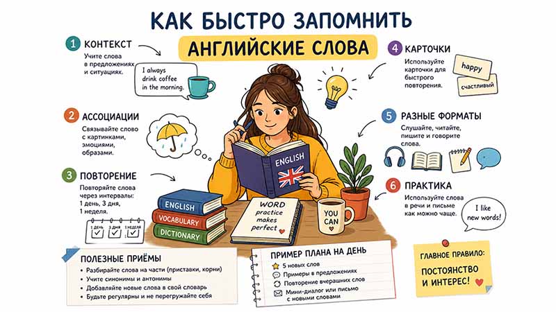 как легко запомнить английские слова