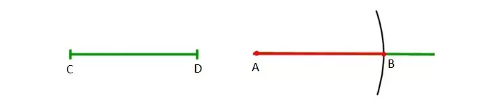 Построение отрезка, равного данному Построение отрезка, равного данному