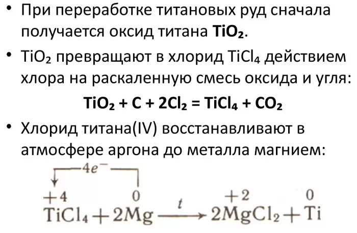 Получение титана Получение титана