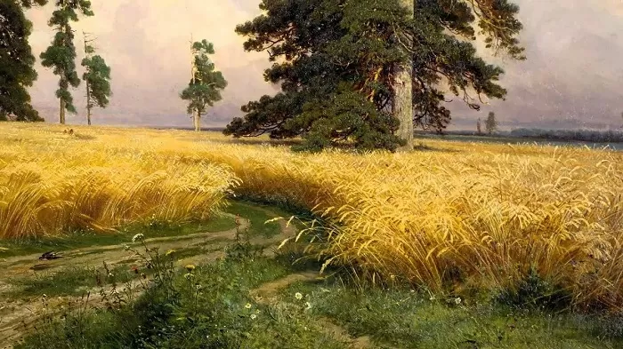 Фрагмент картины "Рожь" Фрагмент картины "Рожь"