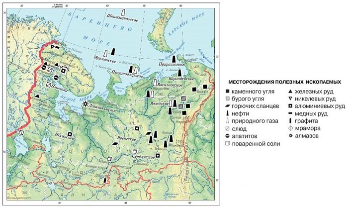 Полезные ископаемые европейского севера России