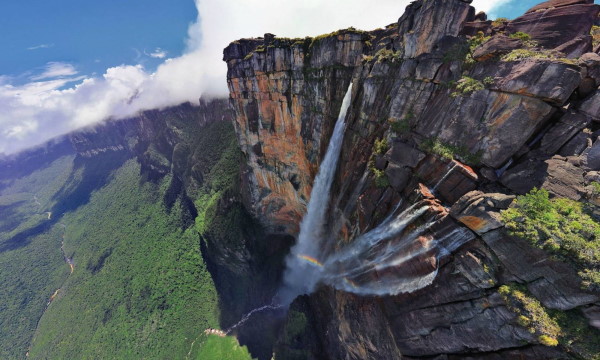 самый огромный водопад анхела