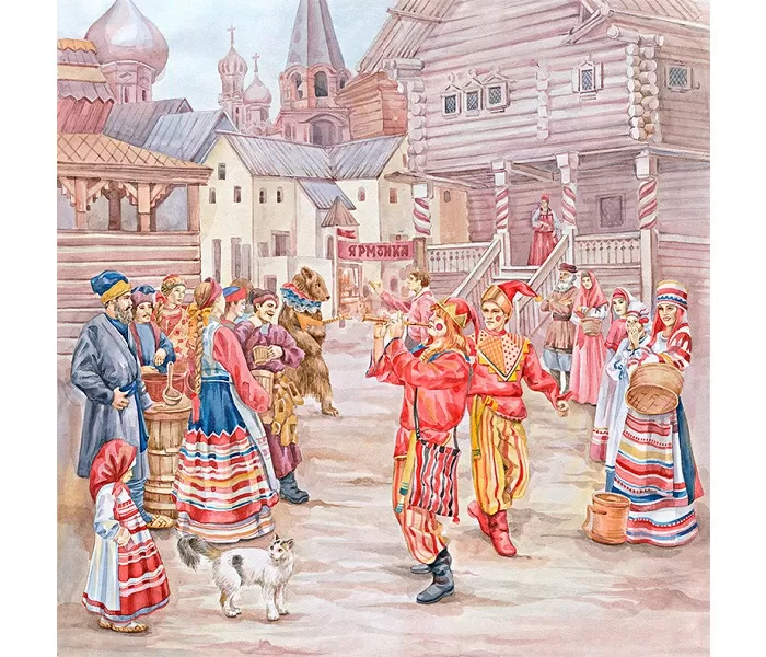 Скоморохи на ярмарке Скоморохи на ярмарке