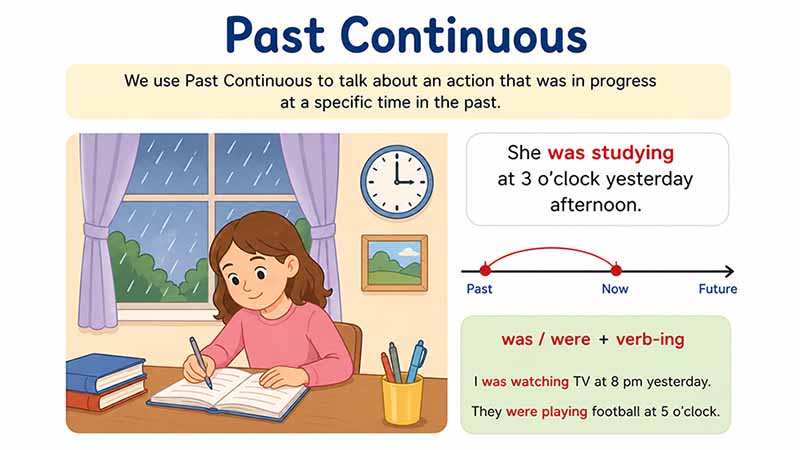 время past continuous