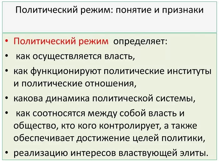 Политический режим Политический режим