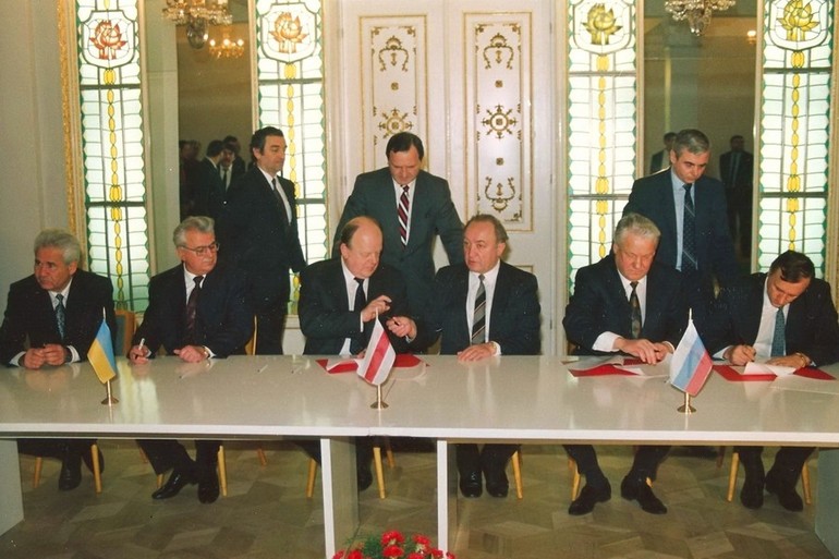 Подписание Беловежского соглашения