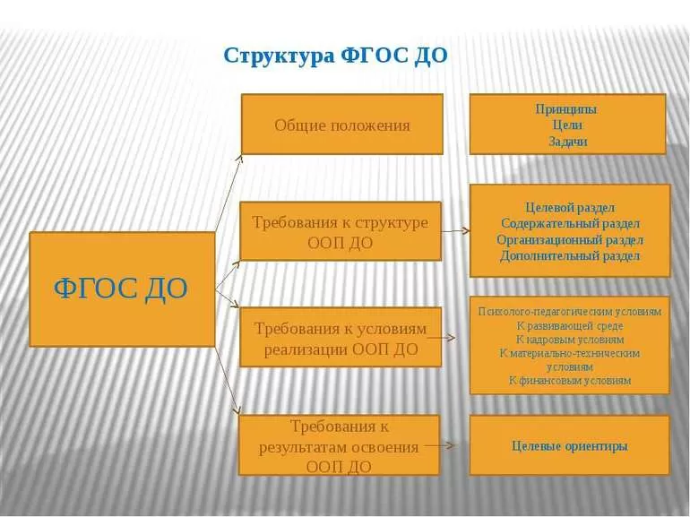 Разделы программы