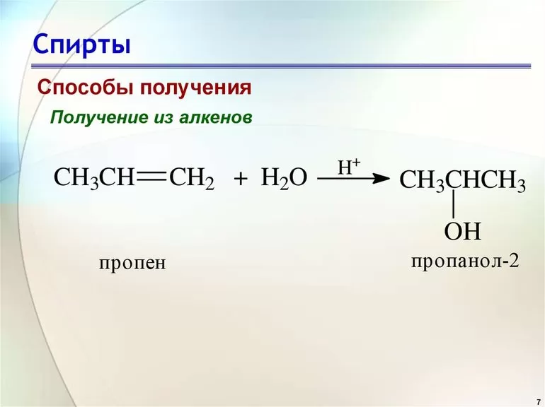 Алкины физические свойства