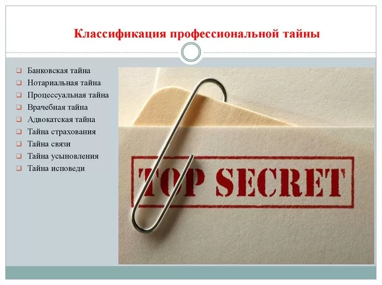 Понятие конфиденциальной информации