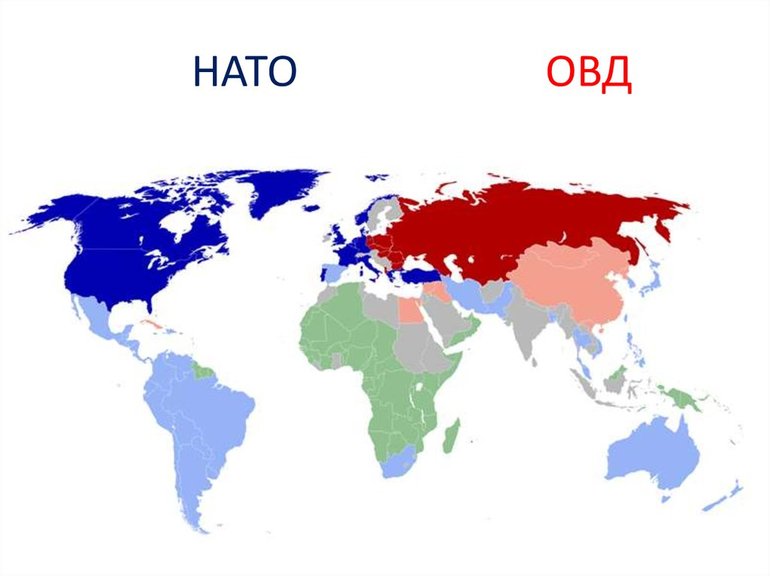 Ведущие страны блоков НАТО и Варшавского договора