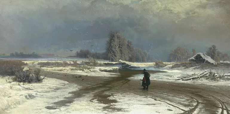 Ф. Васильев «Оттепель»