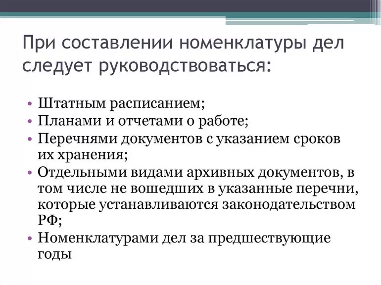 Форма НД для архивации