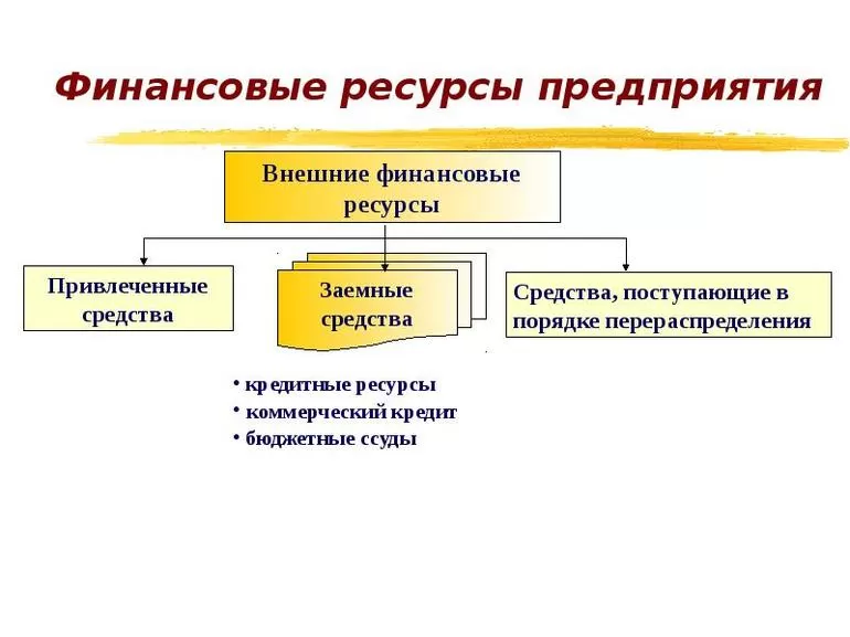 Виды финансовых ресурсов