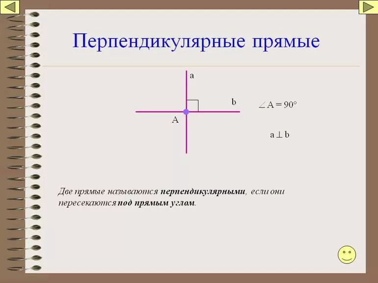 Какие прямые называются перпендикулярными свойство перпендикулярных прямых thumbnail