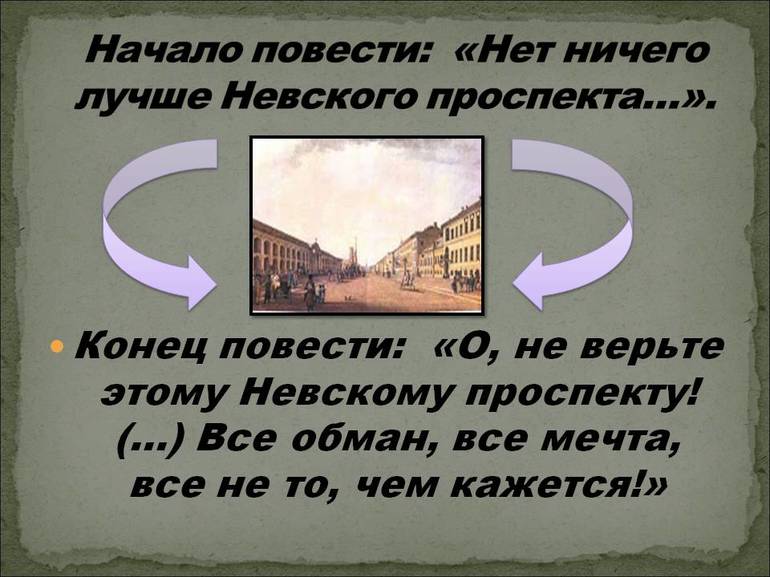 Краткое содержание повести Невский Проспект