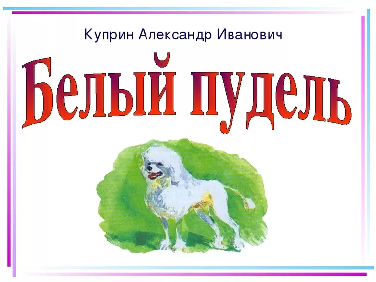 Белый пудель жанр