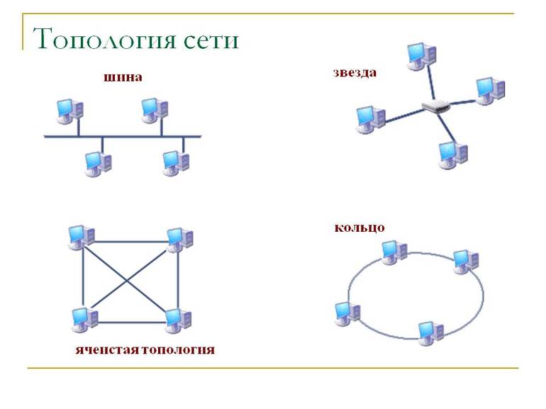Виды топологий сетей  