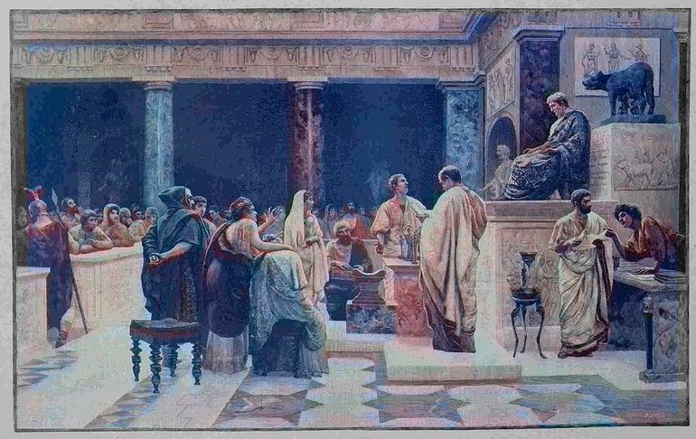 Прецедент судебного толка применяли в Древнем Риме,