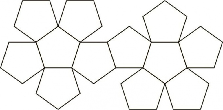 dodekaedr razvernutyy