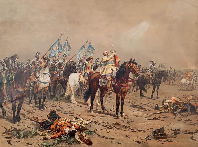 Высадка шведского короля Густава II Адольфа на земли Померании. 