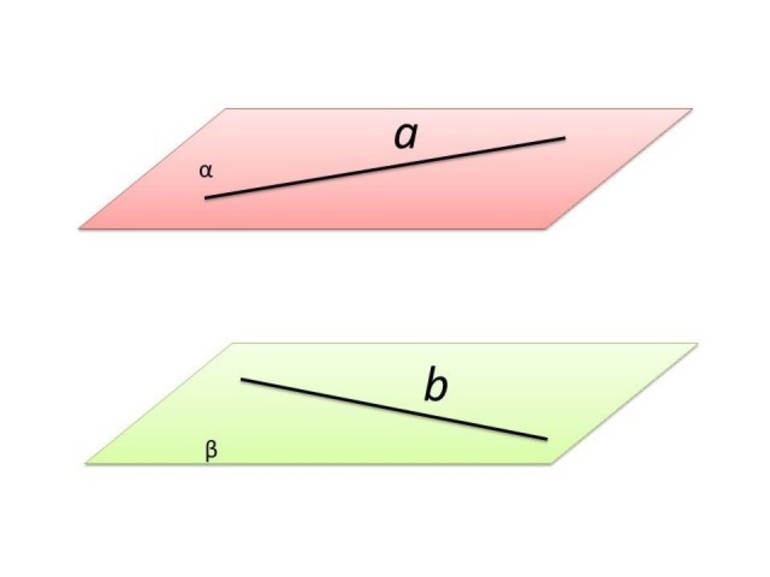 Скрещивающиеся прямые в треугольнике