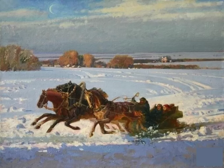 Зима в русской природе