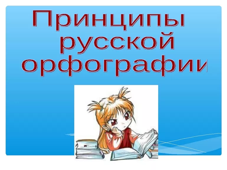 Виды принципов русской орфографии